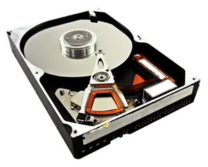 Internal Hard Drive Exposed PNG image