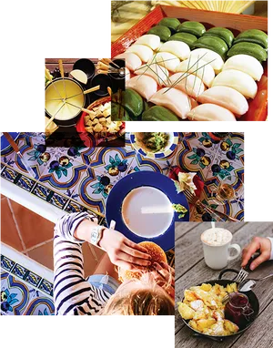 International Cuisine Collage PNG