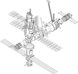 International Space Station Illustration