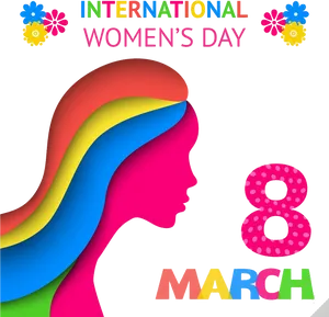 International Womens Day Celebration Graphic PNG image