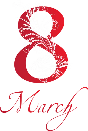 International Womens Day March8 Greeting Card PNG image