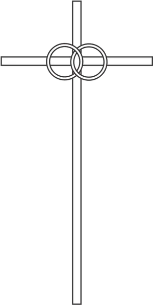 Intersecting Lines Wedding Rings Clipart PNG