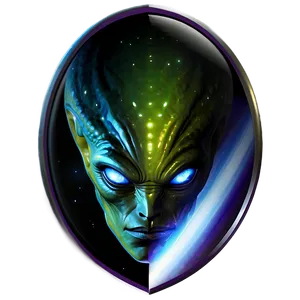 Interstellar Alien Emblem PNG 05032024 PNG
