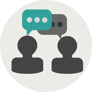 Interview Dialogue Icon PNG image