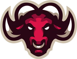 Intimidating Bull Mascot Logo