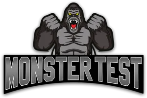 Intimidating Gorilla Monster Test Logo PNG image