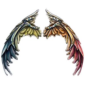 Intricate Angel Wings Design Png Yst39 PNG image