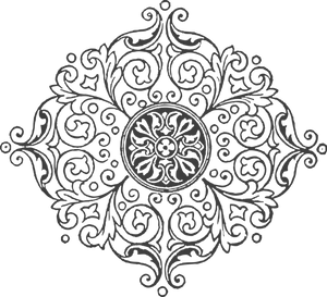 Intricate Black Mandala Pattern