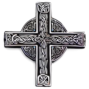 Intricate Celtic Cross Graphic Png 06212024 PNG image