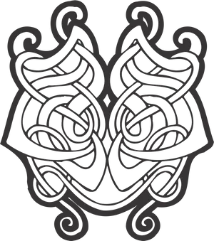 Intricate Celtic Knot Design_ Vector PNG image