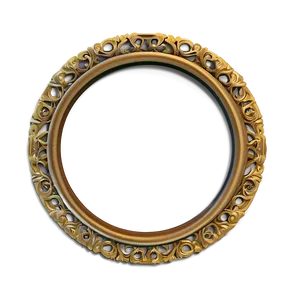 Intricate Circle Frame PNG 76