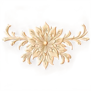Intricate Corner Flower Pattern PNG Mif89 PNG