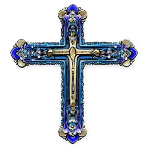 Intricate Cross Structure Png 45 PNG image