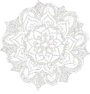 Intricate Floral Mandala Design.png PNG image