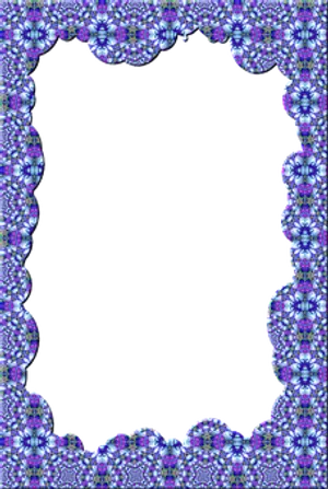 Intricate Floral Pattern Frame