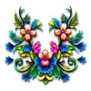 Intricate Floral Pattern PNG 06202024