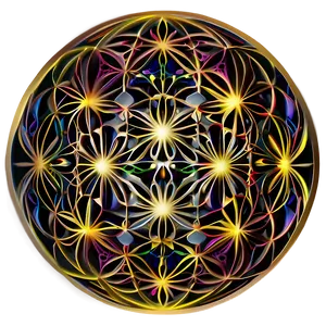 Intricate Flower Of Life Pattern Png 21 PNG image