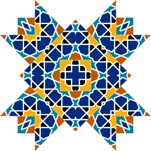 Intricate Geometric Star Pattern