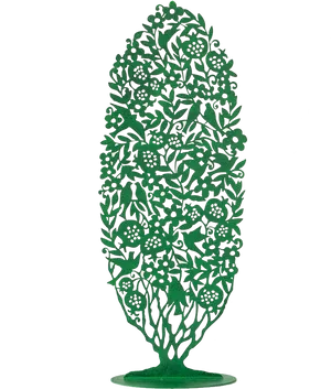 Intricate Green Tree Artwork PNG