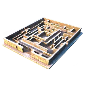 Intricate Labyrinth Structure Png 54 PNG image