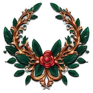 Intricate Laurel Design PNG 06262024