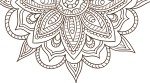 Intricate Mandala Design PNG image