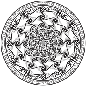 Intricate Mandala Pattern Background PNG image
