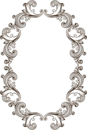 Intricate Mehndi Design Frame PNG image