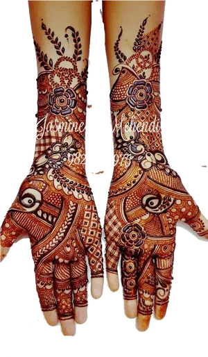 Intricate Mehndi Designon Hands2023 PNG image