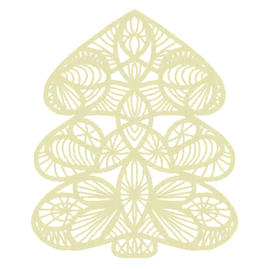 Intricate Paper Cut Christmas Tree PNG image