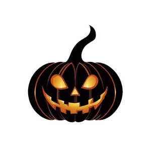 Intricate Pumpkin Silhouette PNG 06292024
