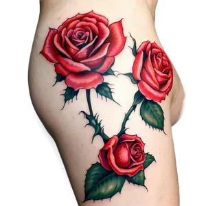 Intricate Rose Tattoo Artwork PNG 05252024 PNG