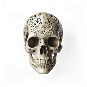 Intricate Skull Design Png B PNG image