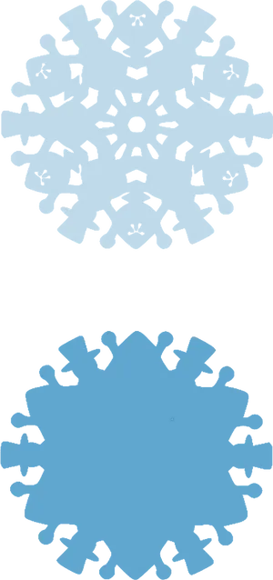 Intricate Snowflake Paper Cutouts PNG image