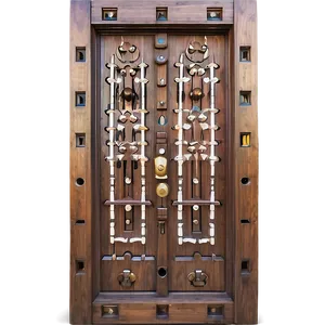 Intricate Wooden Door Png 57 PNG image