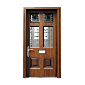 Intricate Wooden Door Png Lay PNG image