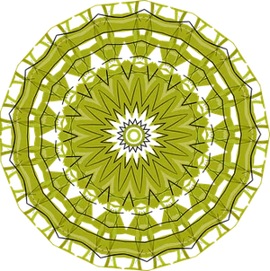 Intricate Yellow Black Mandala Pattern.jpg PNG image
