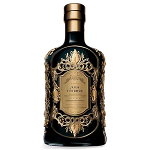Intricately Designed Liquor Bottle PNG 06132024