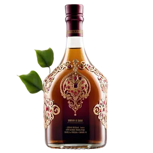 Intricately Designed Liquor Bottle PNG 94