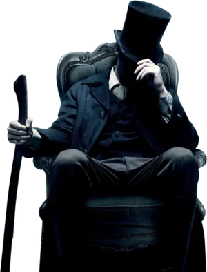 Invisible Manin Lincoln Pose PNG image