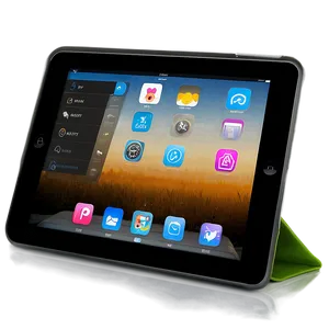 Ipad With App Screen Mockup PNG 06212024