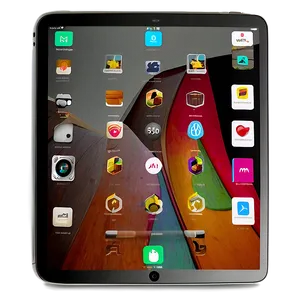 Ipad With App Screen Mockup PNG 48