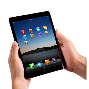Ipad With App Screen Mockup PNG Itw