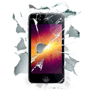 Iphone Broken Screen Effect PNG Srt