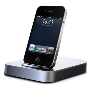 Iphone In Dock Station PNG Ewk