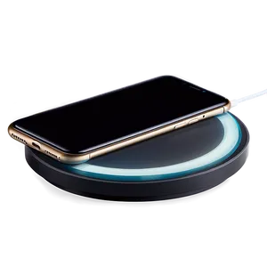 Iphone On Wireless Charging Pad PNG Kky