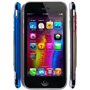 Iphone With Dynamic Wallpaper PNG 05062024