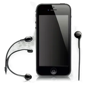 Iphone With Earphones Clipart Png 72 PNG image