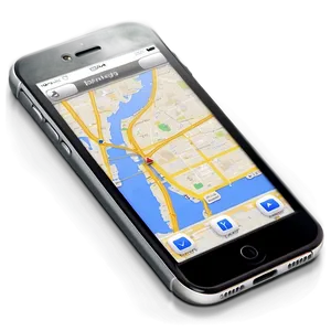 Iphone With Map Navigation Png 72 PNG image