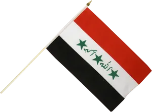 Iraq National Flagon Pole PNG image